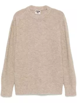 Свитер из букле Paper Kid A Paper Kid, коричневый