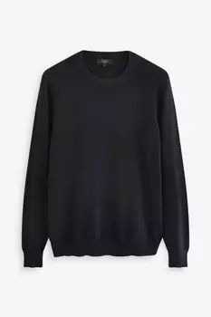 Свитер из чистого хлопка Next, синий