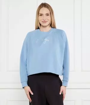 Свитер из дарача Loose fit Hugo, синий