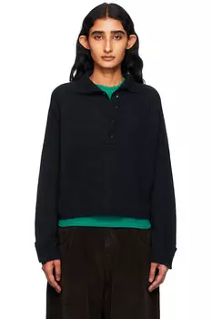 Свитер из детской шерсти альпаки Cordera, синий