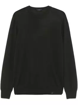 Свитер из девственной шерсти Fay, зеленый