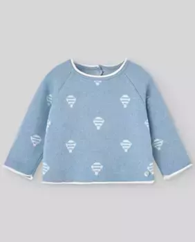 Свитер из кашемира и хлопка для маленьких мальчиков PAZ Rodrguez, синий