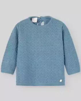 Свитер из кашемира и хлопка для маленьких мальчиков PAZ Rodrguez, синий