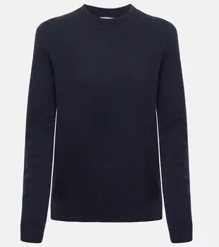 Свитер из кашемира и кожи Bottega Veneta, синий