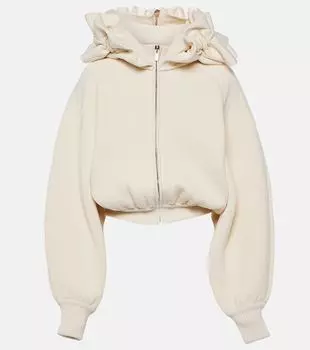 Свитер из кринолина из шерсти и хлопка Jacquemus, белый