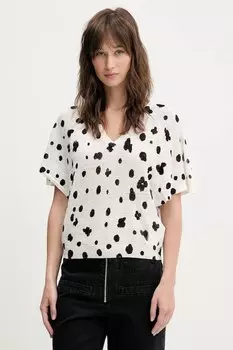 Свитер из льна Bimba Y Lola, бежевый