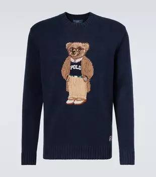 Свитер из льна и хлопка Polo Bear Polo Ralph Lauren, Bear Navy