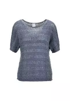 Свитер из лент с блестящим эффектом Madeleine, голубой