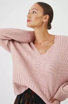 Свитер из медицинской шерсти Medicine, розовый