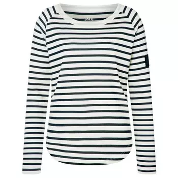 Свитер из мериноса Super Natural Women's Everyday Stripe Bio Crew, цвет Fresh White/Navy Stripe