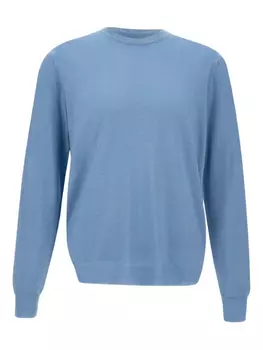 Свитер из мериносовой шерсти Filippo De Laurentiis, синий