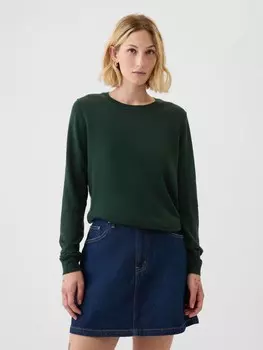 Свитер из мериносовой шерсти Gap, зеленый