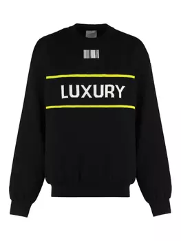 Свитер из мериносовой шерсти VETEMENTS, черный