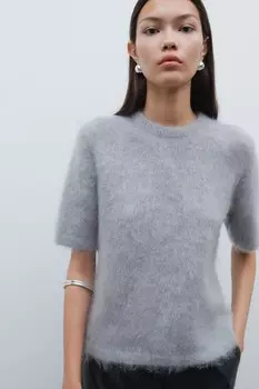 Свитер из мохера H&M, серый