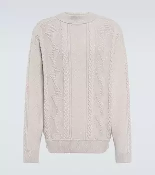 Свитер из натуральной шерсти Loro Piana, белый