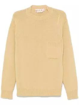 Свитер из натуральной шерсти Marni, желтый