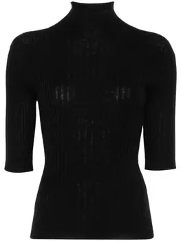 Свитер из натуральной шерсти Peserico, черный