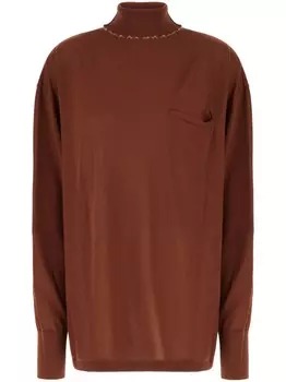 Свитер из натуральной шерсти QUIRA, коричневый