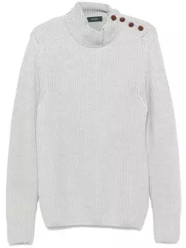 Свитер из натуральной шерсти Zanone, серый