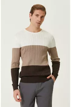 Свитер из норки цвета экрю Network, коричневый