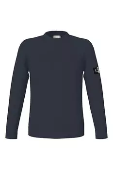 Свитер из органического хлопка CALVIN KLEIN JEANS, темно-синий