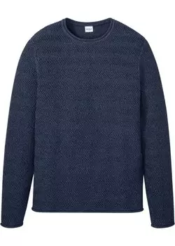 Свитер из переработанного хлопка John Baner Jeanswear, синий