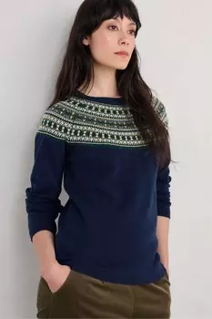 Свитер из рогов оленя Seasalt Cornwall, синий