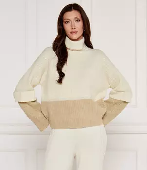 Свитер из шерсти AKEP Loose fit, кремовый