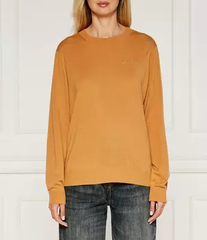 Свитер из шерсти Armani Exchange Regular Fit, цвет cognac