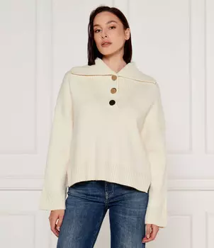 Свитер из шерсти Ba&sh BIVA Relaxed fit, экрю