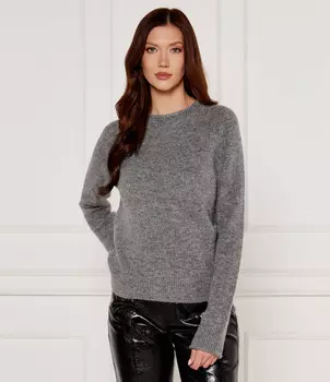 Свитер из шерсти BOSS ORANGE C_Fesperanas Regular Fit, серый