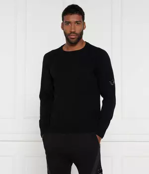 Свитер из шерсти C.P. Company Relaxed fit, черный