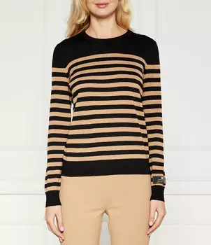Свитер из шерсти Elisabetta Franchi Regular Fit, черный