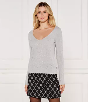 Свитер из шерсти HUGO Shakilyna 50522533 Slim Fit, серый