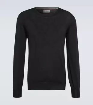 Свитер из шерсти и кашемира Brunello Cucinelli, мультиколор