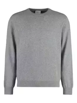 Свитер из шерсти и кашемира THE (Alphabet), серый