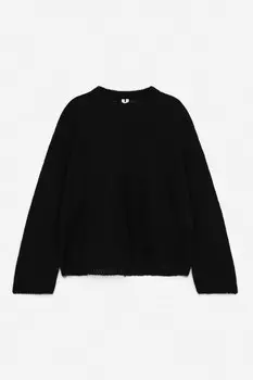 Свитер из шерсти и мохера Arket, черный