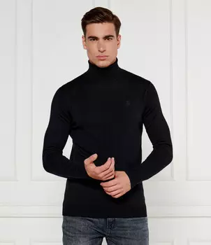 Свитер из шерсти Karl Lagerfeld Slim Fit, черный