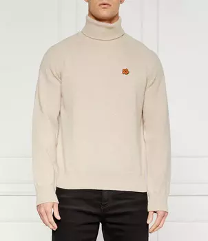 Свитер из шерсти Kenzo BOKE FLOWER Comfort fit, бежевый