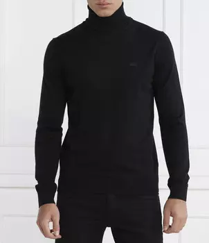 Свитер из шерсти Lacoste Regular Fit, черный