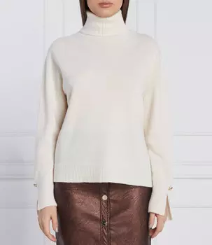 Свитер из шерсти Liu Jo regular fit, белый