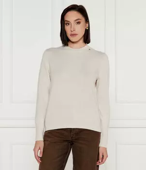 Свитер из шерсти Liu Jo Regular Fit, экрю