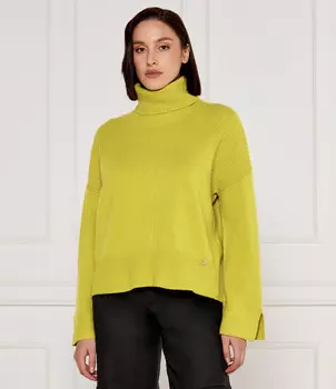 Свитер из шерсти Liu Jo Regular Fit, лаймовый