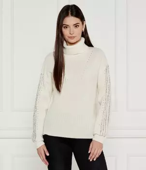 Свитер из шерсти Liu Jo Regular Fit, экрю