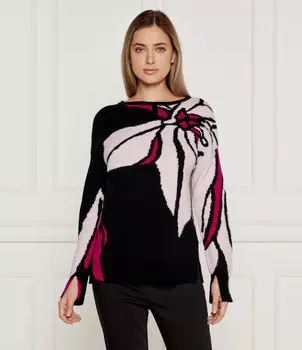 Свитер из шерсти Marc Cain Loose fit, черный