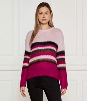 Свитер из шерсти Marc Cain Oversize fit, роза