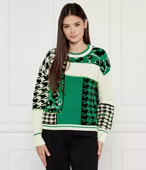 Свитер из шерсти Marc Cain Regular Fit, зеленый