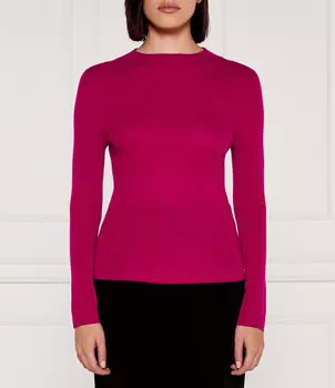 Свитер из шерсти Marc Cain sweater Slim Fit, фиолетовый