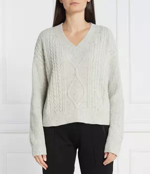 Свитер из шерсти Max Mara Leisure CARMELA Regular Fit, серый