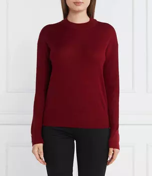 Свитер из шерсти Patrizia Pepe Regular Fit, бордо